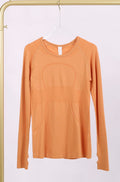 Orange long sleeve lululemon