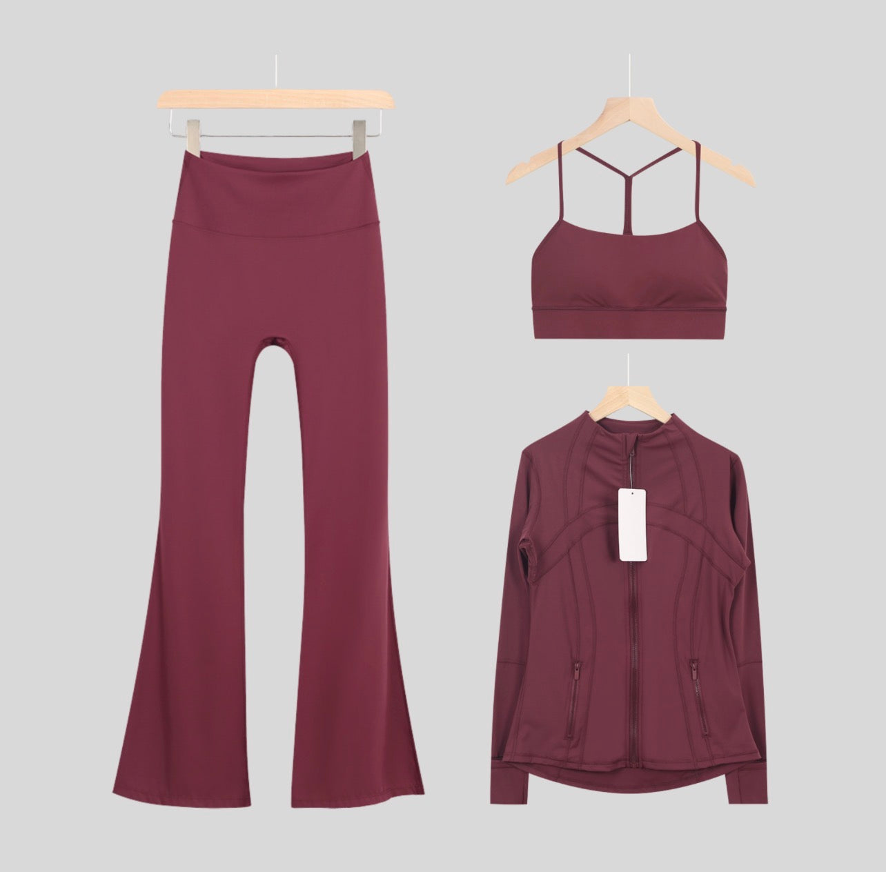 Burgundy lululemon set