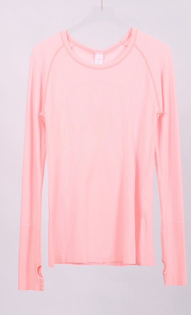 Pink long sleeve lululemon