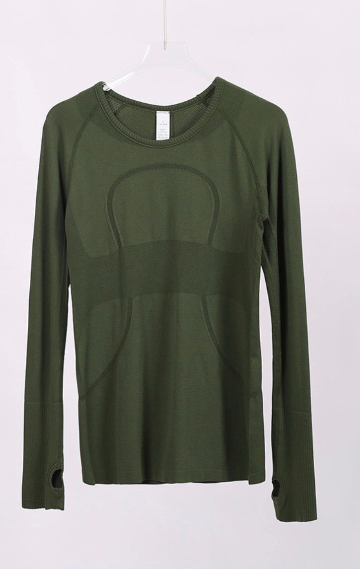 Green Long sleeve lululemon