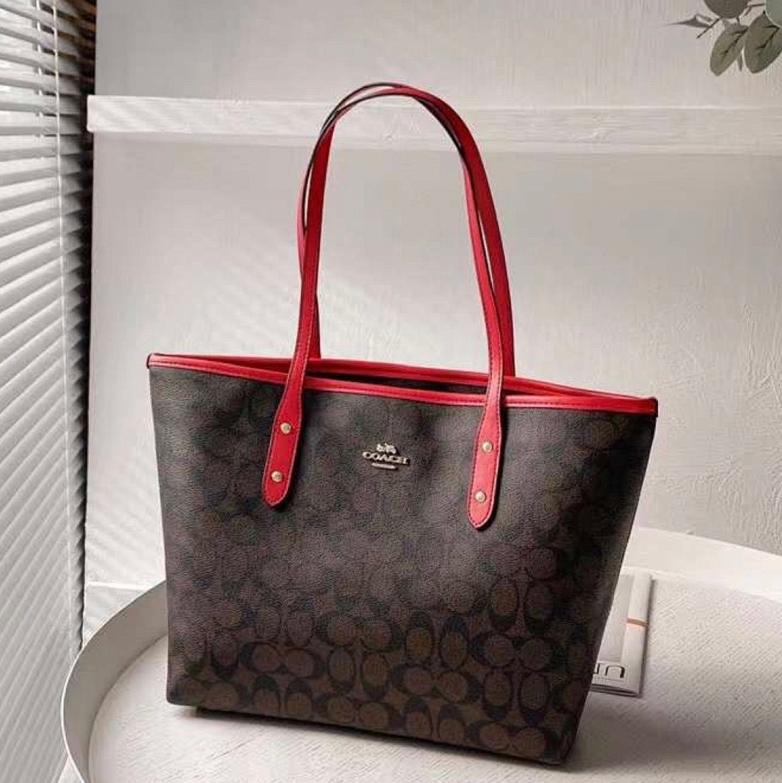 Coach city tote bag