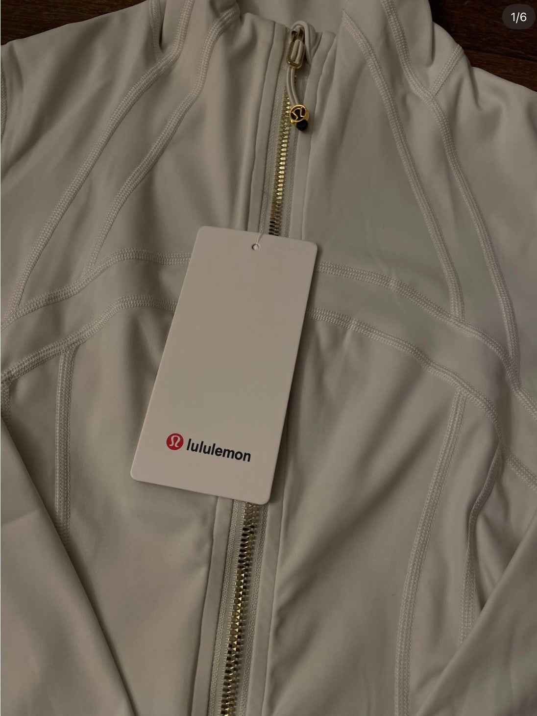 White lululemon jacket