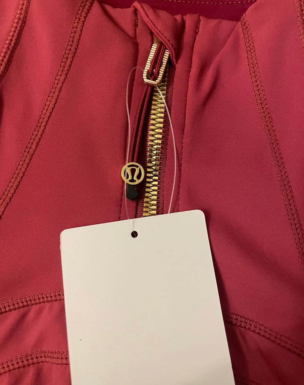 Cropped dark red lululemon jacket