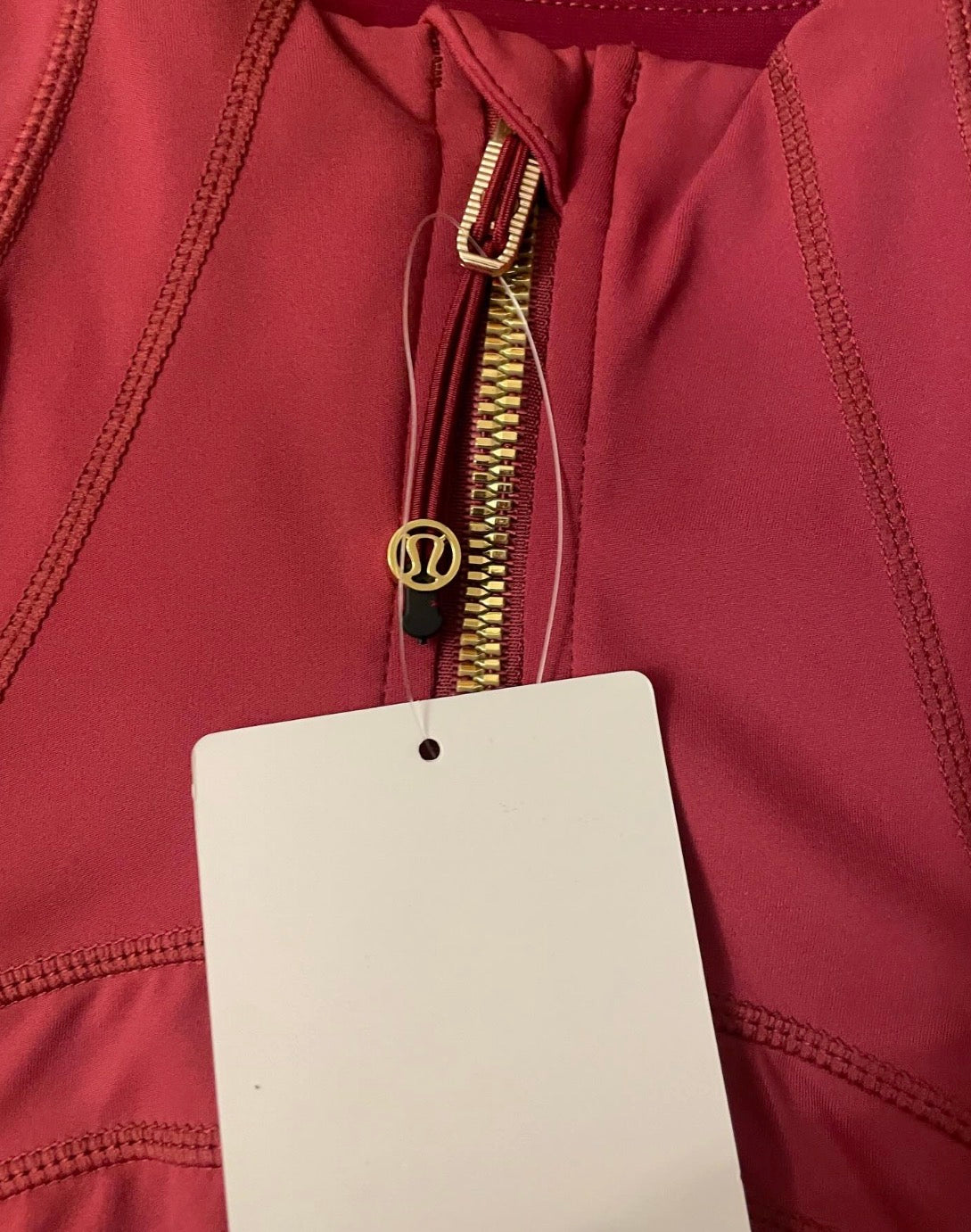 Cropped dark red lululemon jacket