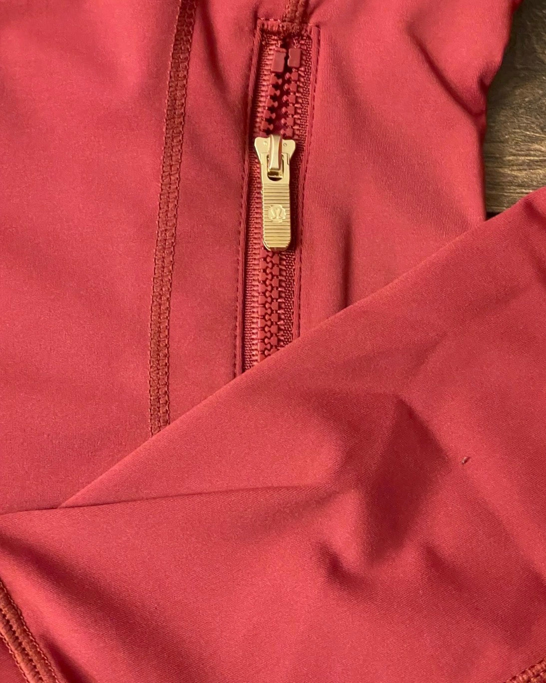 Cropped dark red lululemon jacket