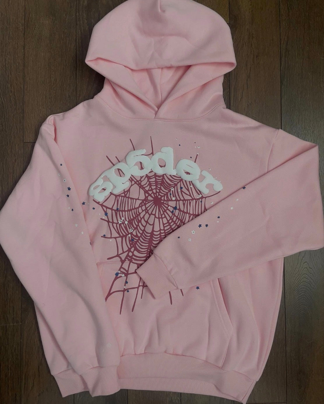 Pink spider hoodie