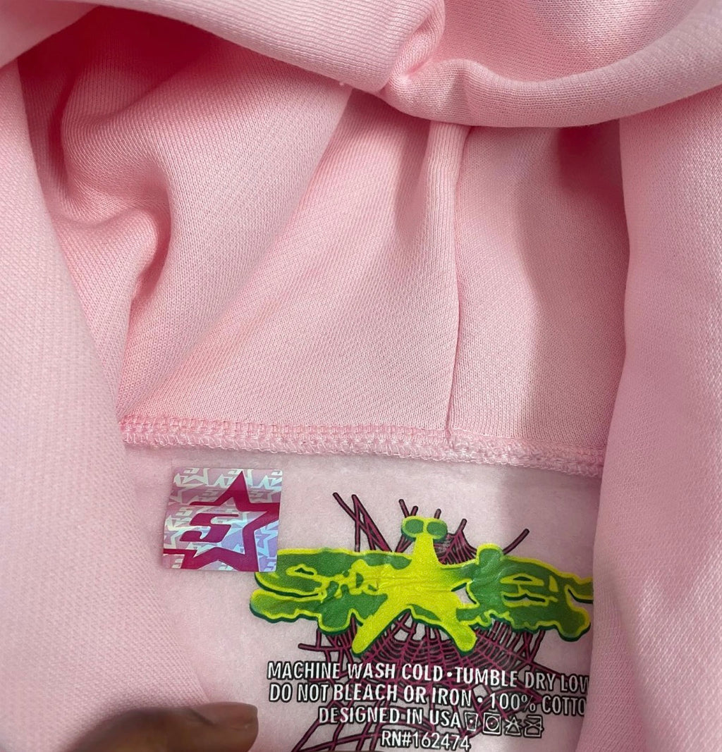 Pink spider hoodie