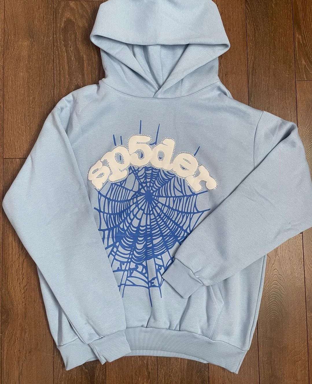 Blue spider hoodie