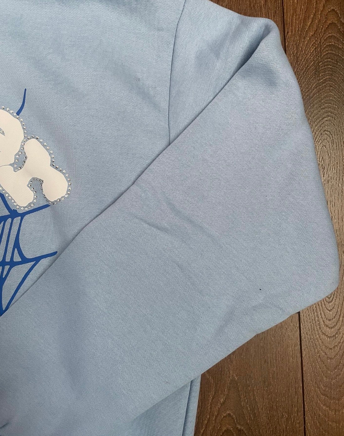 Blue spider hoodie