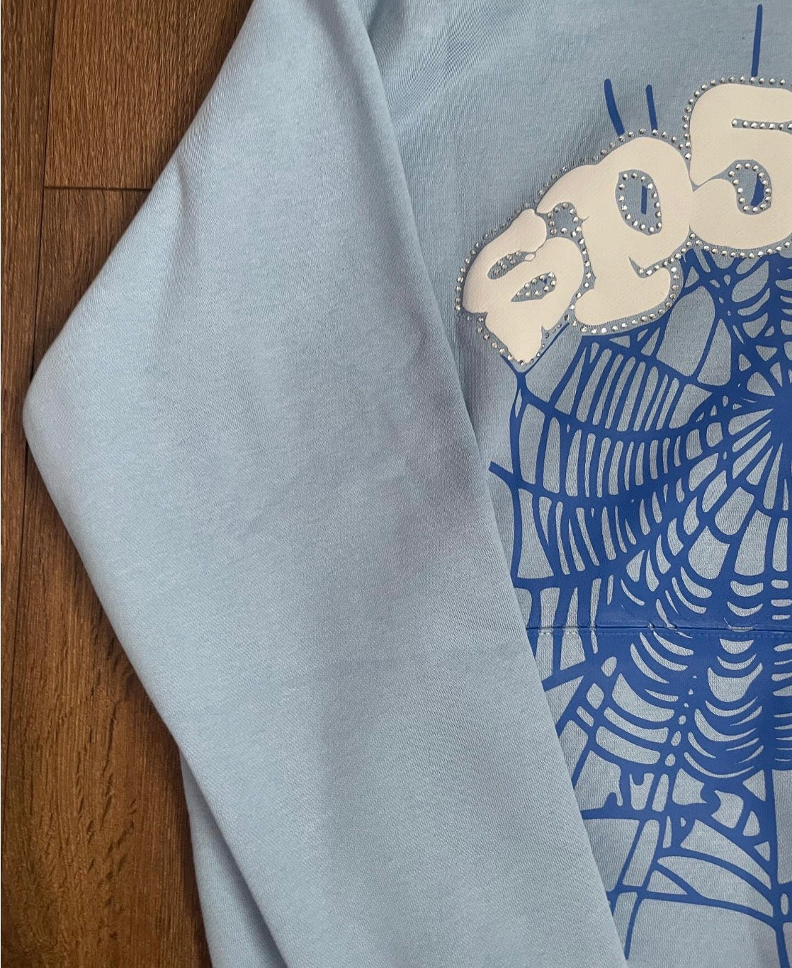 Blue spider hoodie