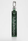 Green lululemon keychain