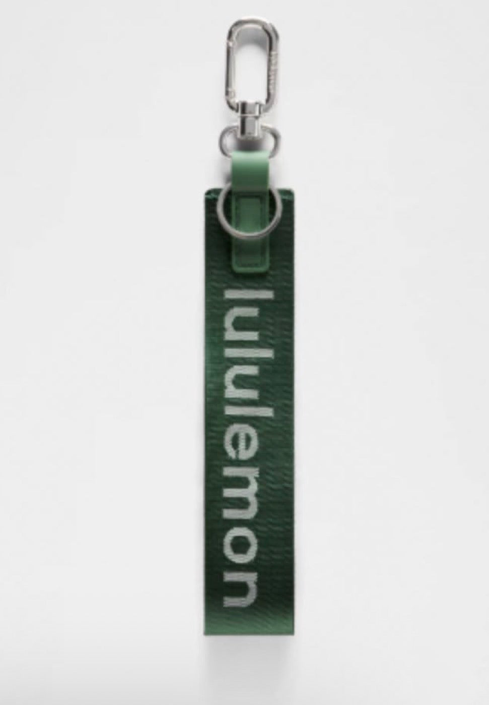 Green lululemon keychain