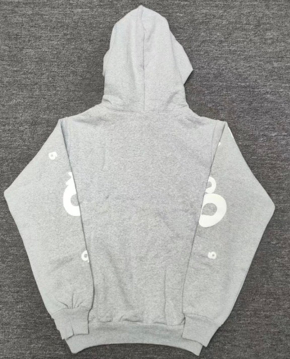 Grey spider hoodie
