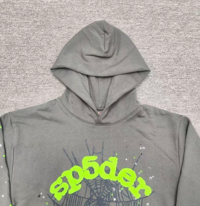 Dark grey spider hoodie
