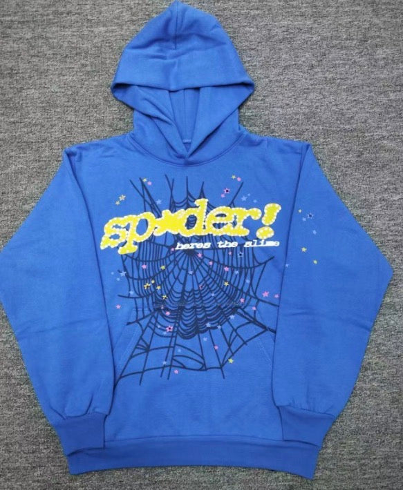 Spider ocean blue hoodie