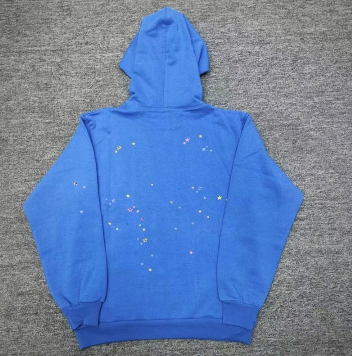 Spider ocean blue hoodie