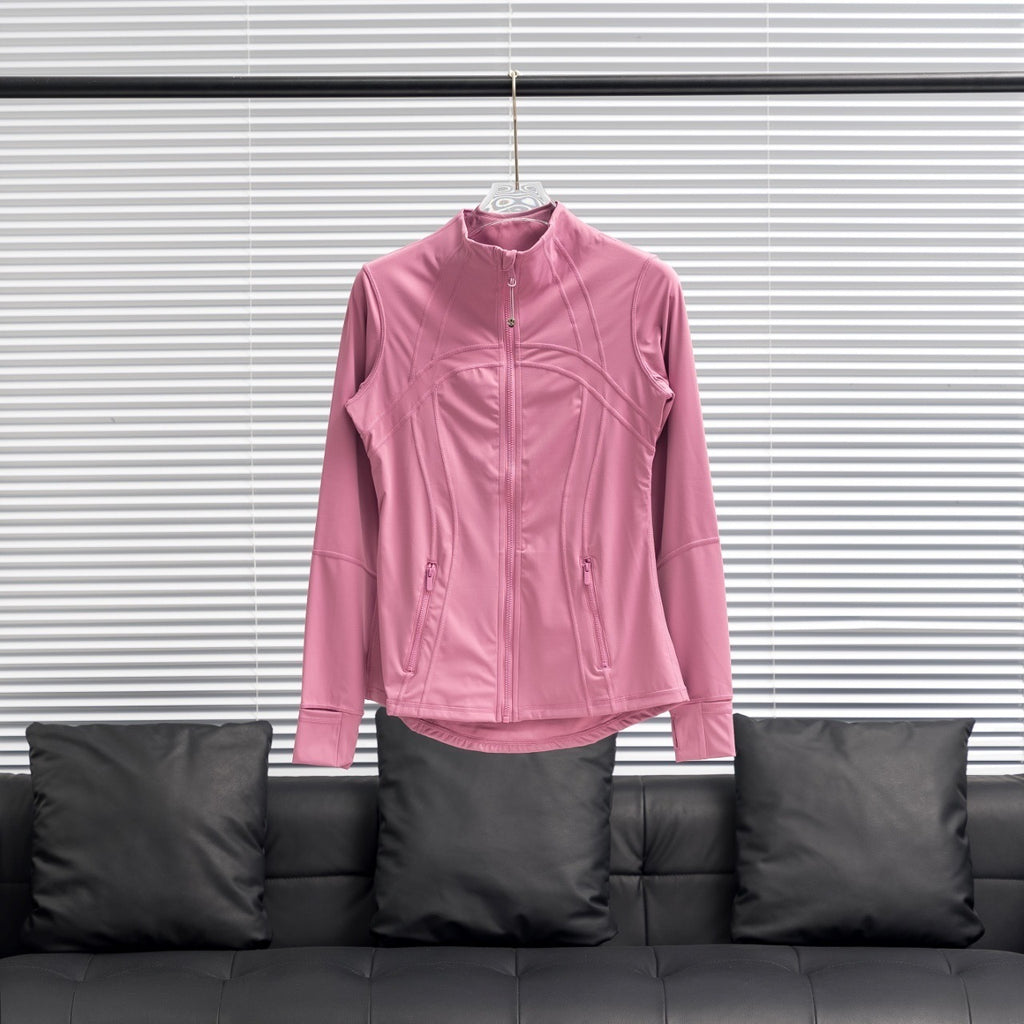 Dark pink define jacket